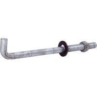 Grip-Rite 1212AB50 1/2 In. x 12 In. Bright Anchor Bolt with Round Washer (50 Ct.)