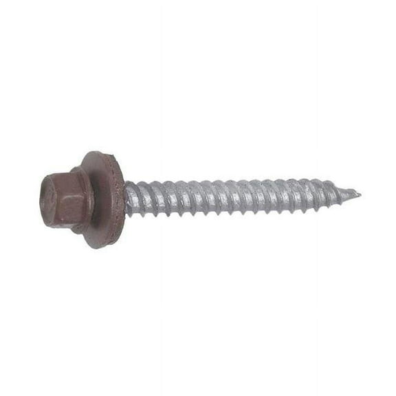 Grip-Rite NHWNW91121BRN Pro-Twist Screws w/Washer, Brown, No. 9 x 1-1/2 in, 1 Lb