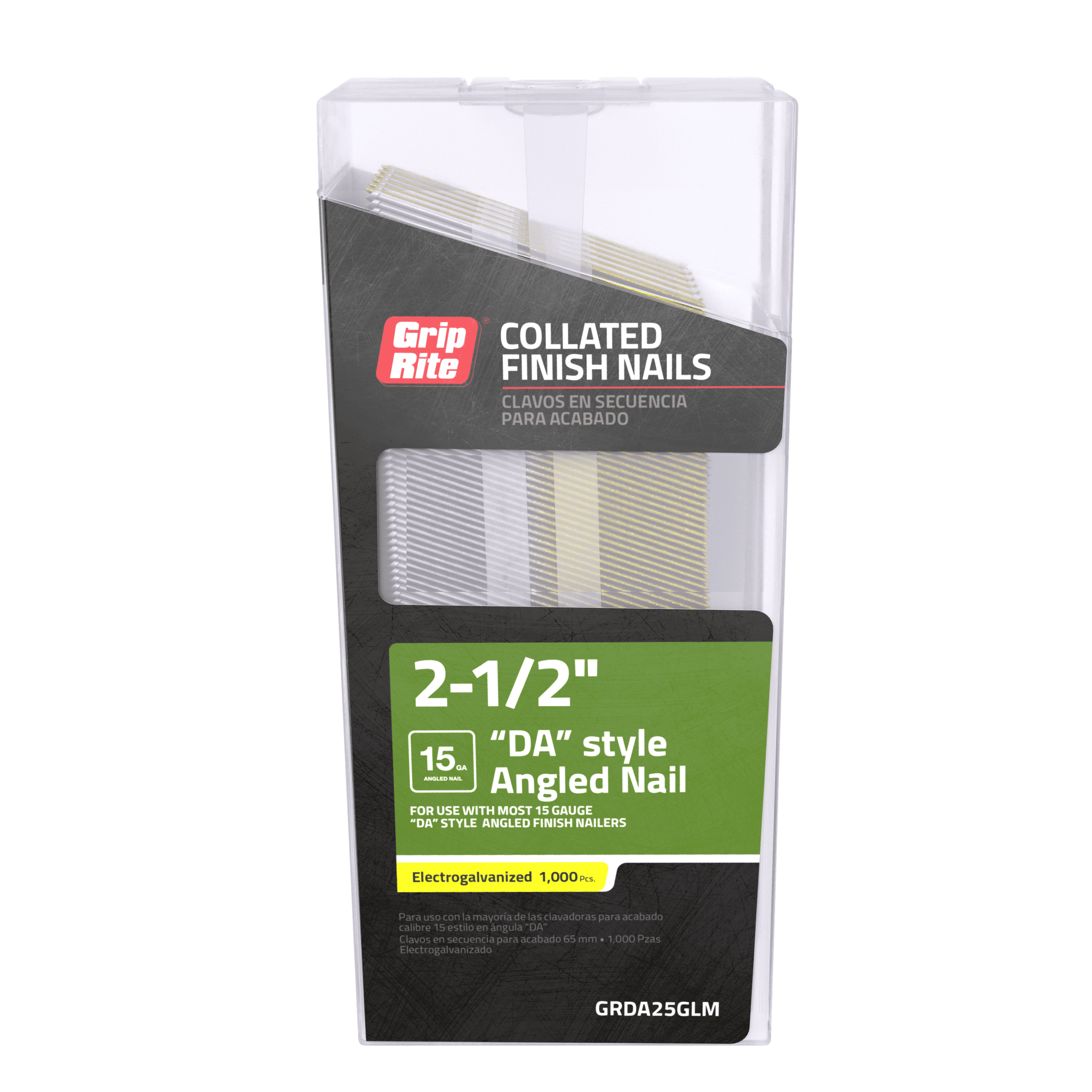 Grip-Rite DA-Finish Nail 15GA 2-1/2" Galv 1M