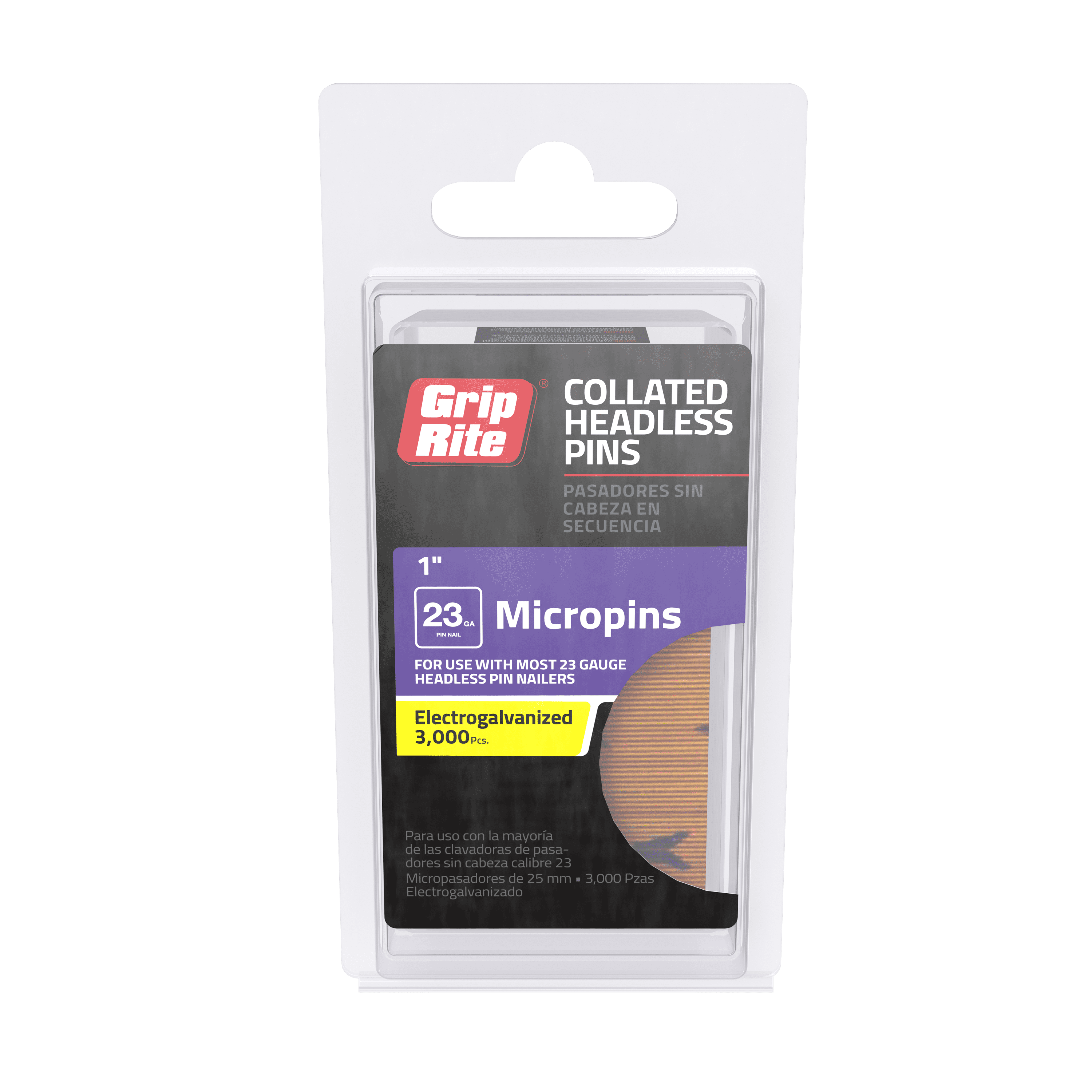 Grip-Rite 1" 23GA Pin Nails 3M