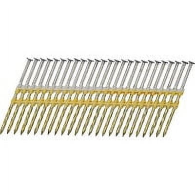 Grip-Rite 21 Degree Plastic Strip Hot-Dipped Galvanized Screw Shank Full Round Head Framing Stick Nail, 3 In. x .120 In. (4000 Ct.)