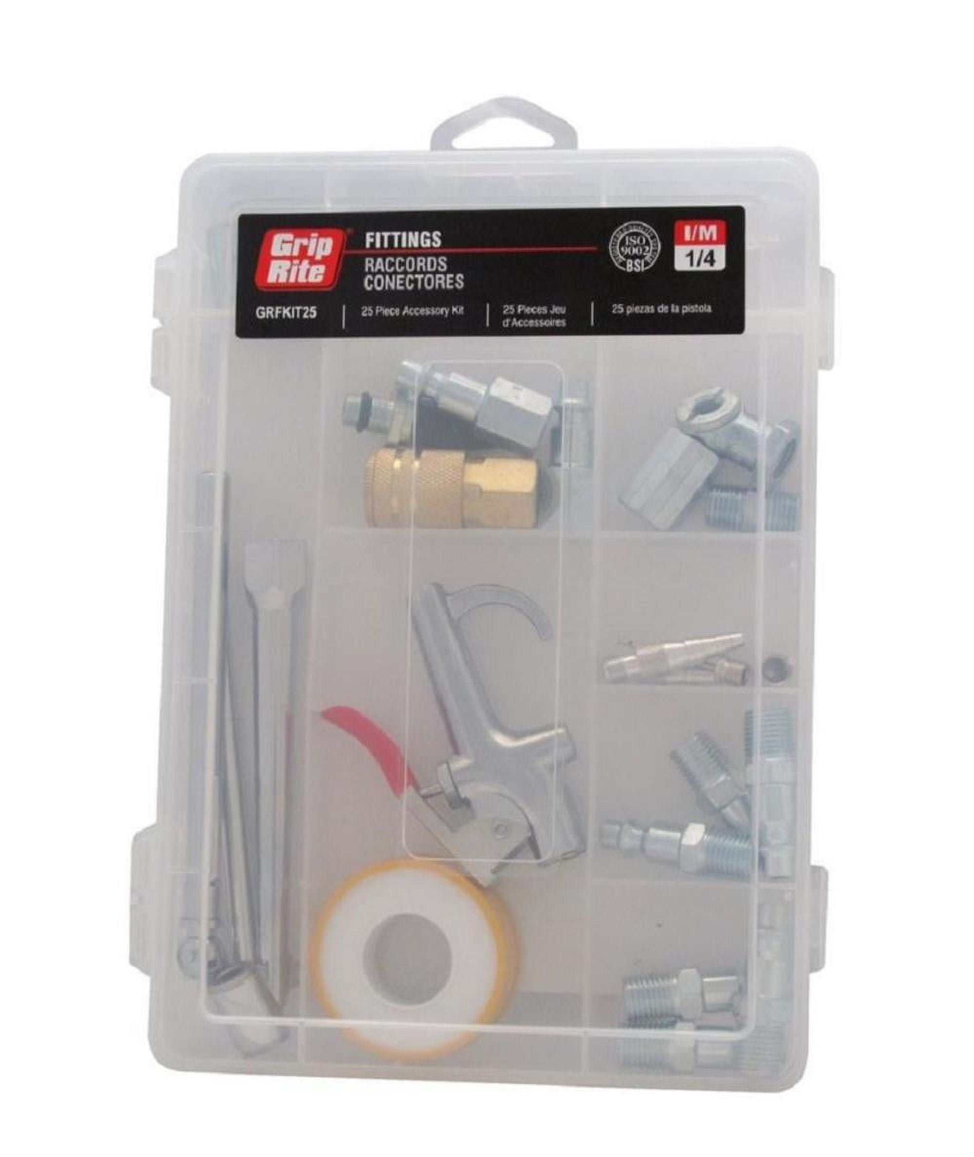 Grip Rite 25Piece Fitting And Air Hose Accessory Kit