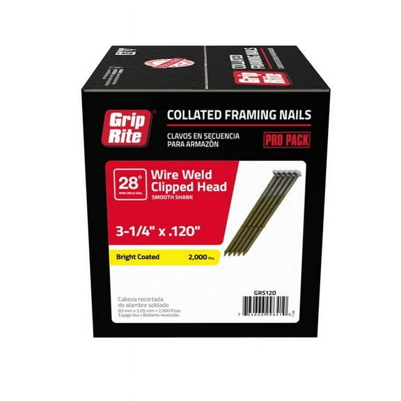 Grip-Rite 3-1/4" Stick Nail GRS12D Pack of 112