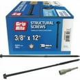 thumbnail image 1 of Grip-Rite 3/8 in Wire X 12 in. L Star Hex Washer Head Coarse Structural Screws, 1 of 4
