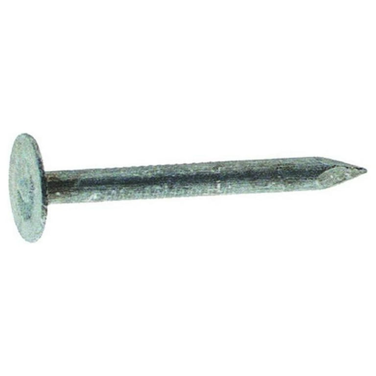 Grip-Rite 1 in. Roofing Electro-Galvanized Steel Nail Flat Head 1 lb Grip-Rite 1 in. Roofing Electro-Galvanized Steel Nail Flat Head 1 lb