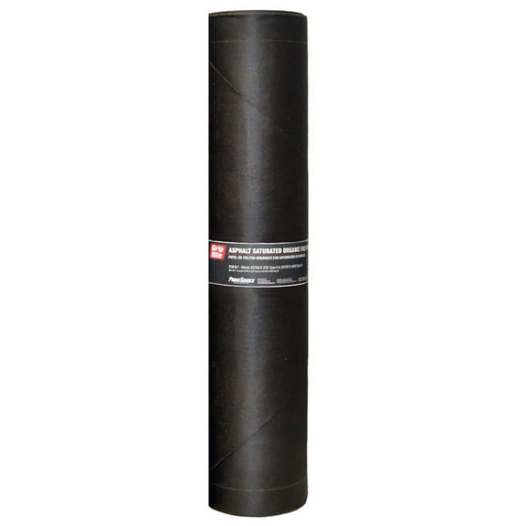 Grip-Rite 5008940 3 x 72 ft. Asphalt Smooth Saturated Organic Felt Paper, Black - 30 lbs