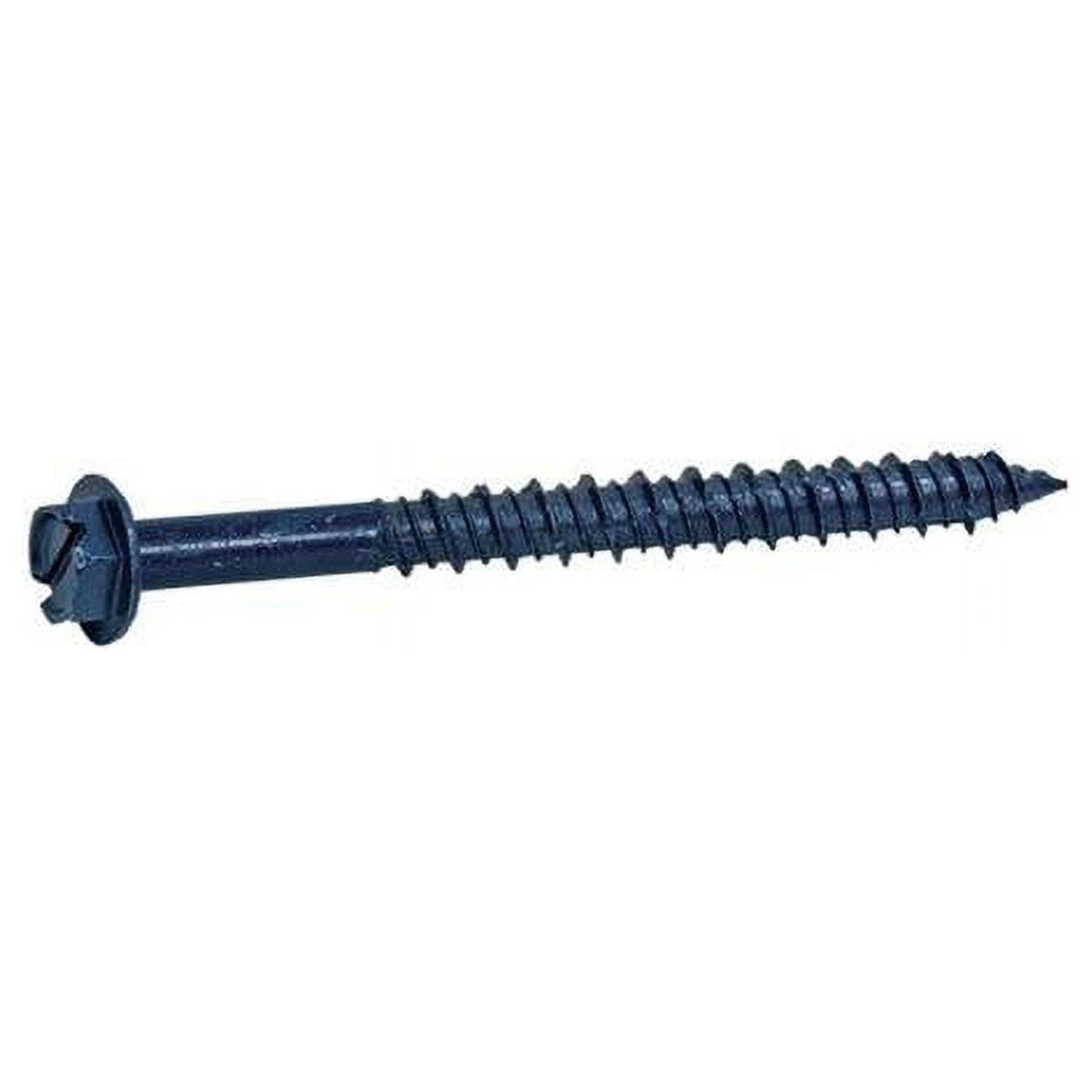 Grip-Rite 5025256 0.25 x 0.75 in. Hex Washer Head Steel Concrete Screws - Pack of 12