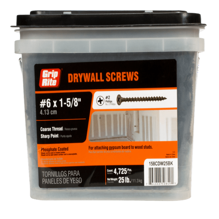 Fas-n-Tite #6 x 1-5/8-in Bugle Coarse Thread Drywall Screws (25-lb) Fas-n-Tite #6 x 1-5/8-in Bugle Coarse Thread Drywall Screws (25-lb)