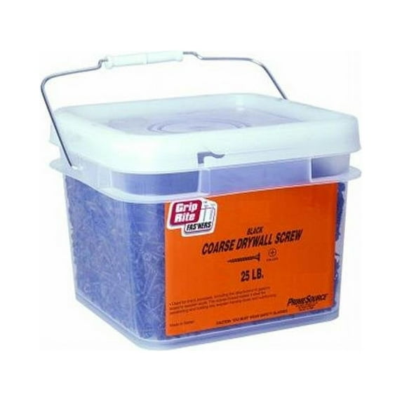 Grip Rite Black Coarse Thread Drywall Screws with Bugle Head No. 25, 2 in.