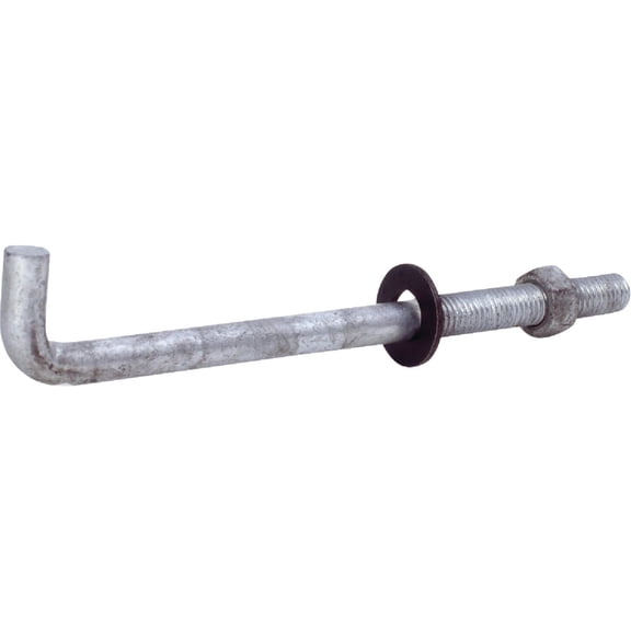 Grip-Rite Bright Anchor Bolt With Round Washer - Single Pack