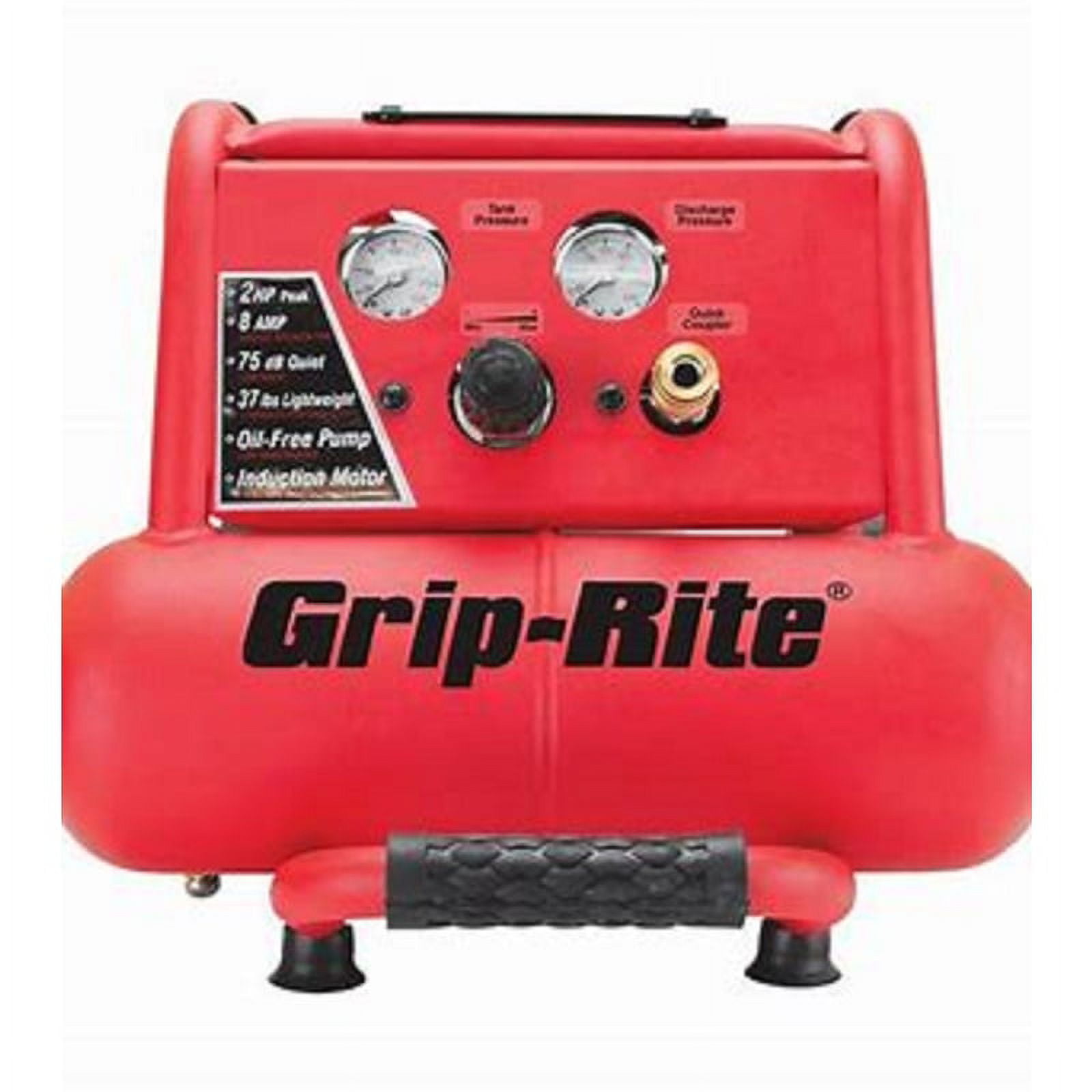 Grip-Rite® 2-Gallon 125 PSI Portable Electric Twin Tank Air Compressor