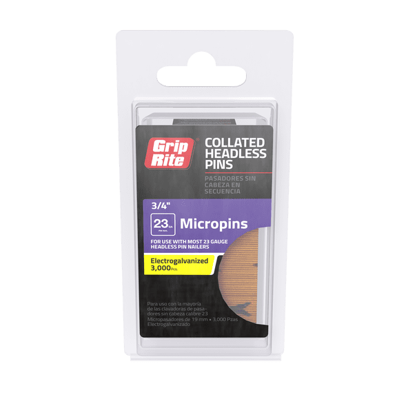 Grip-Rite 3/4" 23GA Pin Nails 3M