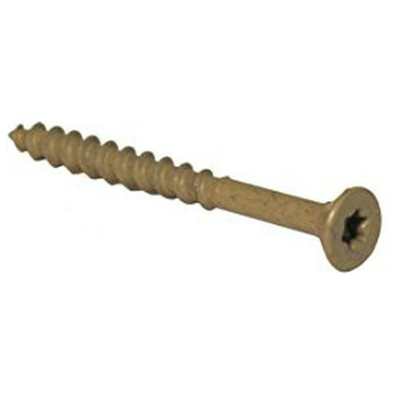 Grip Rite P114STT5 #8 x 1-1/4" Exterior star Drive Screws Tan 5 Lb Tub