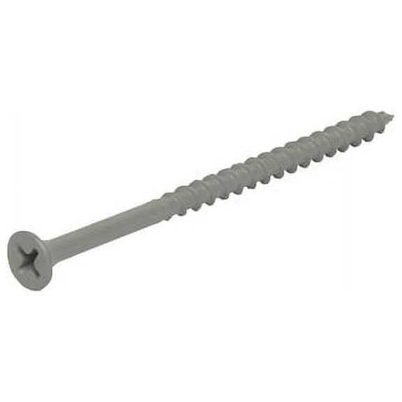 Grip-Rite PTN1148M Phillips Flat Head Galvanized Exterior Screws, Steel