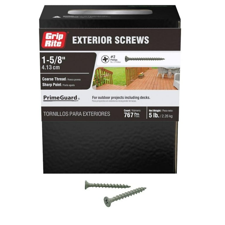 Grip-Rite PrimeGuard Ten 6 x 1-5/8-in Polymer Deck Screws (5-lb) Grip-Rite PrimeGuard Ten 6 x 1-5/8-in Polymer Deck Screws (5-lb)