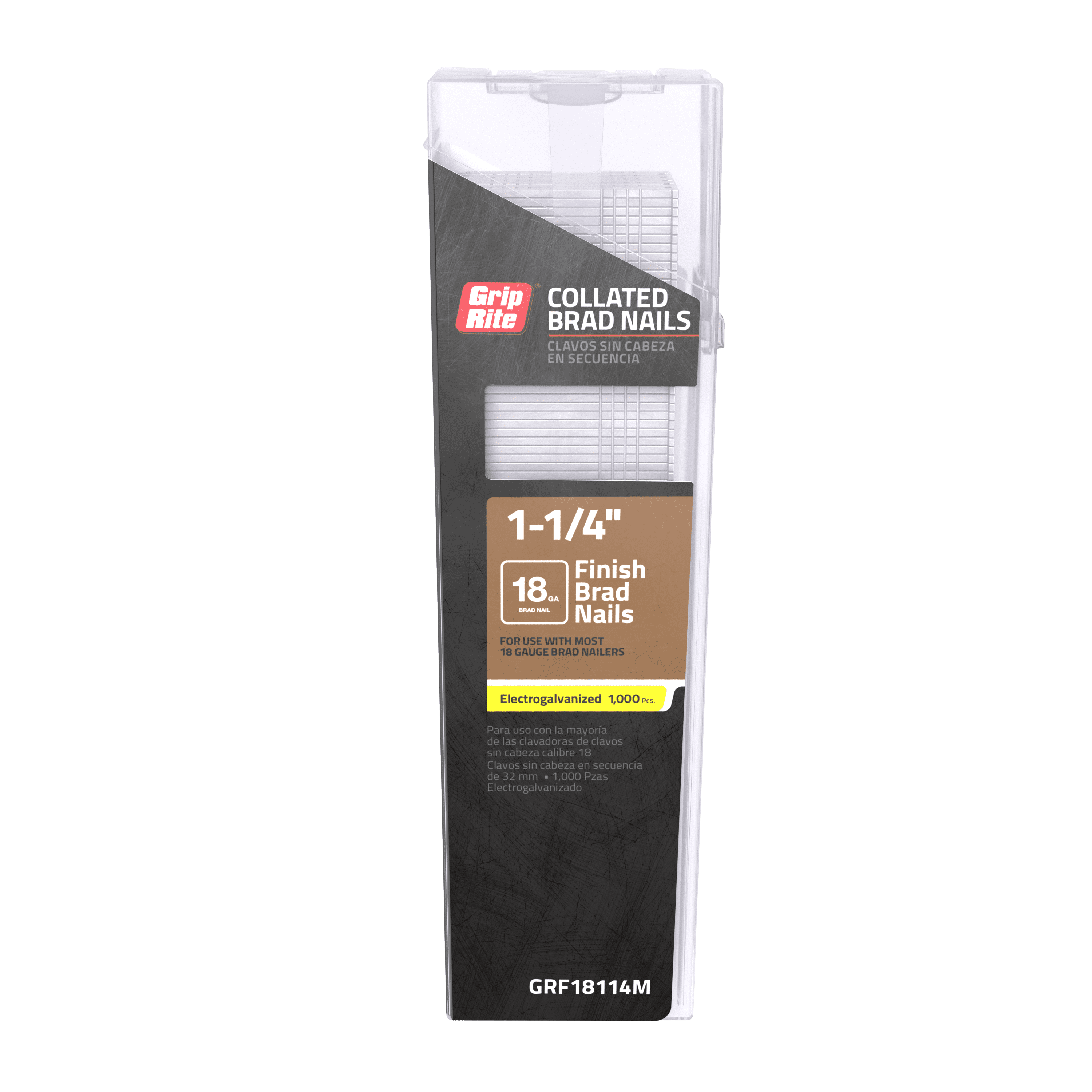 Grip-Rite Finish Brad 18GA 1-1/4" Galv 1M