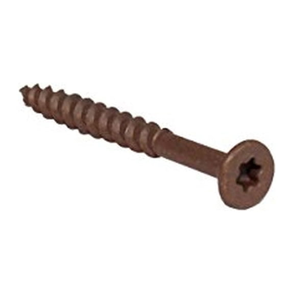 Grip Rite Prime Guard P158STB5 #8 x 1-5/8" Exterior Star Drive Screws, Brown