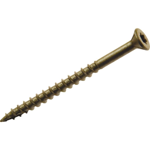 Grip-Rite LP158STGDBK PrimeGuard Plus #8 x 1-5/8 In. Gold Star Wood Deck Screw (25 Lb. Pail)