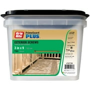 Grip-Rite PrimeGuard Plus #9 x 3 in. Tan Star Wood to Wood Deck Screw 25lb. Bucket