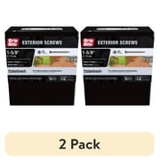(2 pack) Grip-Rite PrimeGuard Ten #8 x 1-5/8 in. Wood to Wood Deck Screw 5 lb.