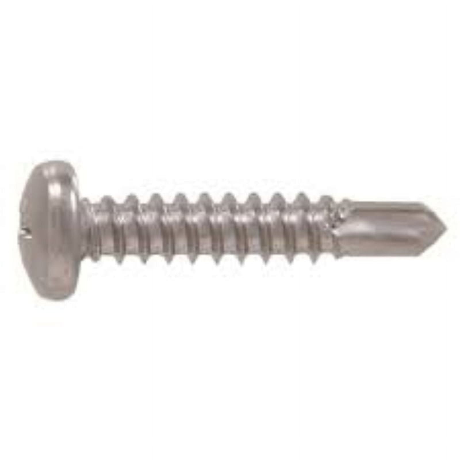 Small Parts #8-32 Thread Cutting Screws - Zinc Plated Steel, 82° Flat Undercut Head, Phillips Drive, 5/16" Length (Pack Of 100)
