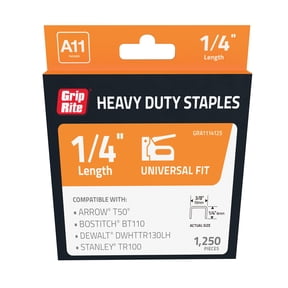 Grip-Rite RAP11 HT Staple EG 3/8"C 1/4"L 1.25M