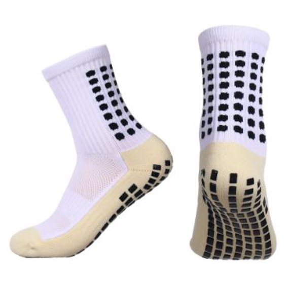 Grip Soccer Socks with Non-Slip Grip - Cushioned Athletic Socks for Men & Women - Football, Basketball, Tennis Sports Socks