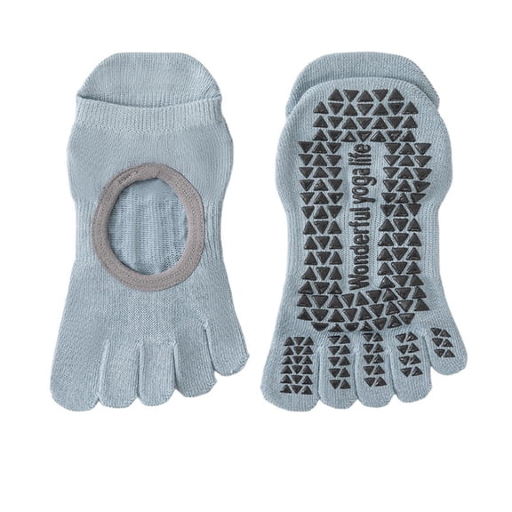 Grip Socks With Silicone Padding Toe Separator For Yoga Workouts And Athletic Training Featuring Arch Support And Breathable Fabric Technology