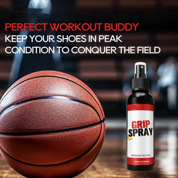 Grip Spray - Basketball Shoes Soles Traction Enhancer,Multipurpose Anti-Slip Spray for Basketball,Football, Baseball,Golf,Various Rackets - Stop Sweat,Non-Stick,Improve & Enhance Shoe Grip