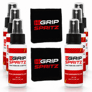 Grip Spritz Basketball Shoe Grip Spray | 6 Pack for Teams | 6 Bottles + 2 Spritz Mitts | Clean, Restore, Revitalize Traction for the Whole Team