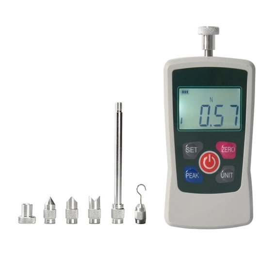 Grip Strength Tester 300N Digital Force Gauge Four Units Oz,Lb,N,Kg, Portable Pull Push Force Gauge Measuring Instrument Dynamometer ,Ergonomic Design