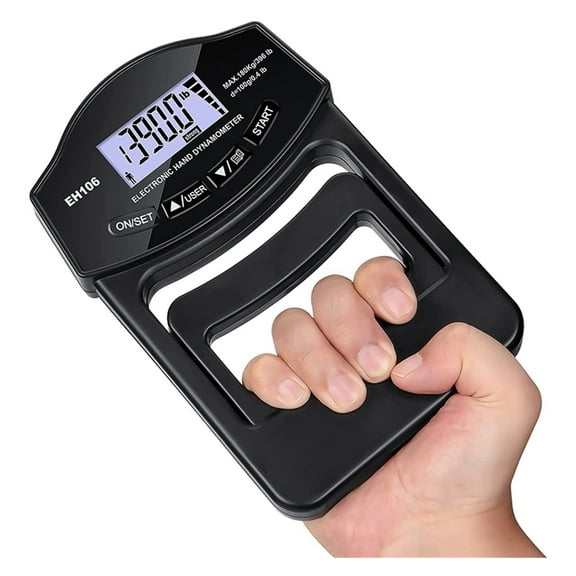 Grip Strength Tester 396Lbs/180Kg Digital Hand Dynamometer Grip Strength Meter USB LCD Screen Hand Grip Dynamometer ,Ergonomic Design