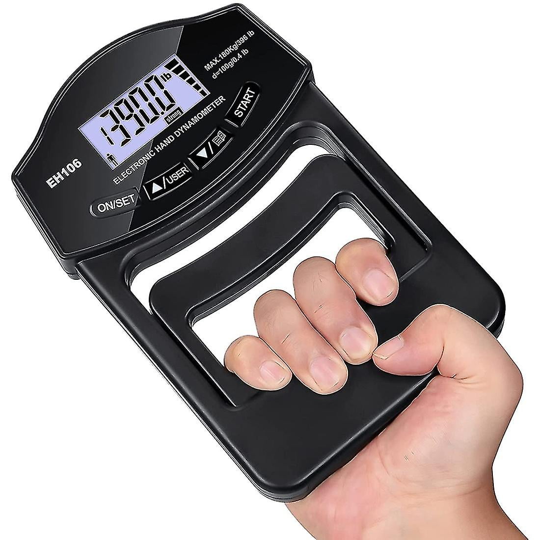 Grip Strength Tester, 396lbs/180kg Digital Hand Dynamometer Grip