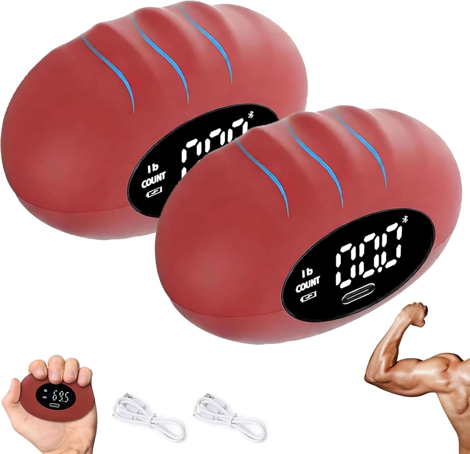 Football Tester Grip Strength Tester Football, Mini Portable Hand Grip Strength Tester ...