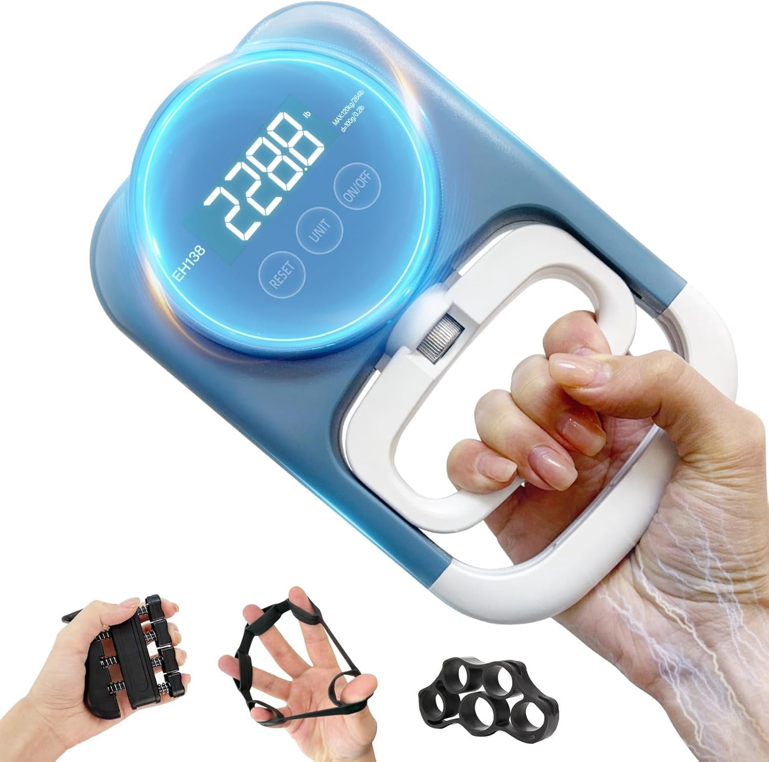 Grip Strength Tester Hand Gripper - Grip Strength Trainer Hand ...