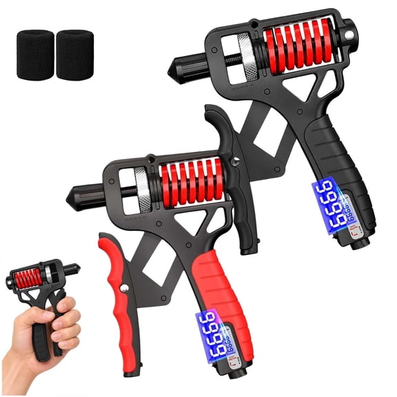 Grip Strength Trainer, Adjustable Electronic Hand Gripper with Ergonomic Design for Workout, Recovery & Everyday Use