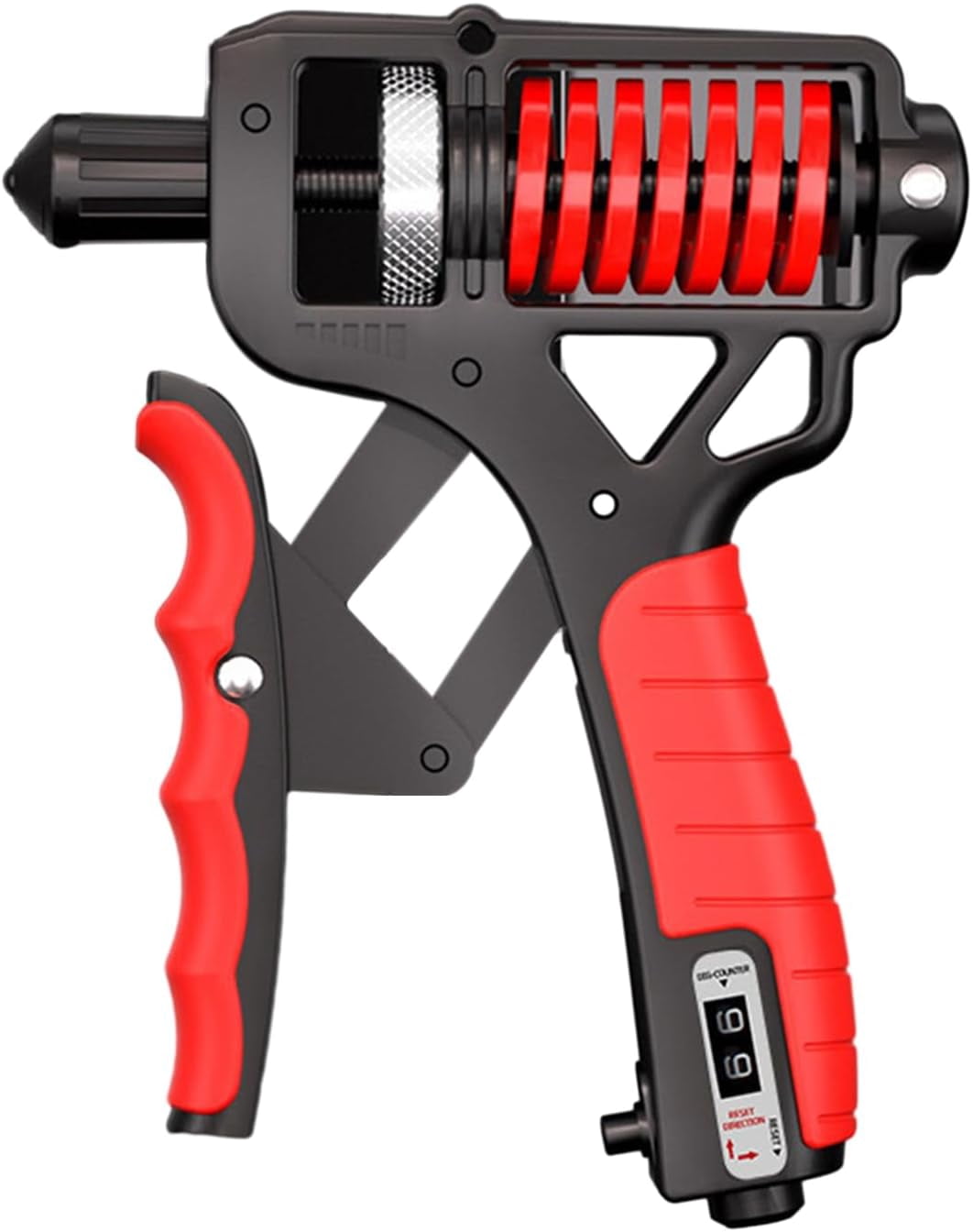 Grip Strength Trainer, Grip Strength Enhancer, Adjustable Resistance 11-350 Pounds, Hand Gripper Strengthener Can Quickly Strengthen the Wrist, Forearm and Fingers, With Counter(Red)