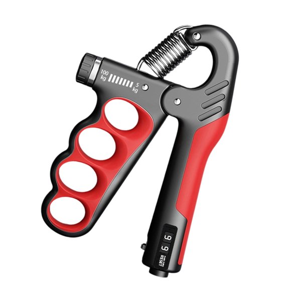 Grip Strength Trainer, Hand Strengthener with Adjustable Resistance, Automatic Counter, Ergonomic Design