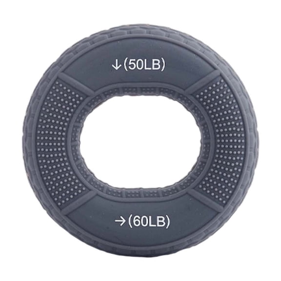 Grip Strength Trainer Ring for Hand and Finger Training—Compact Fitness & Yoga for Muscle Rehabilitation Rock Climbing Athletes Lightweight Aluminum Build Portable Exercise Gear, 7.7cm, Grey