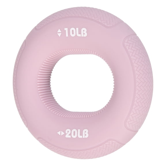 Grip Strength Trainer Rings, Silicone Hand Grip Strengthener Finger Exerciser Weave Circle 2.9" & 10-20LB & Light Lotus -Fitting for (Muscle Training/Rock Climbing)
