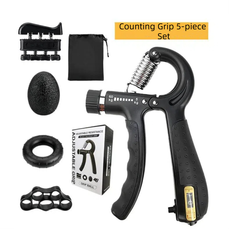 Grip Strengthener 5Piece Set, Make Your Arms Stronger, Adjustable
