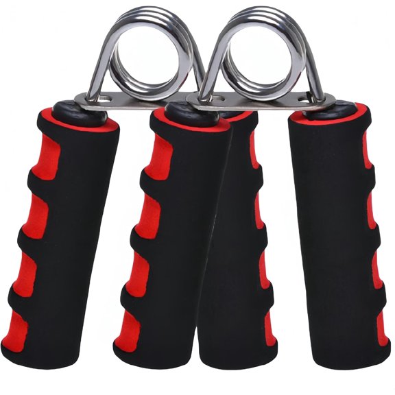 Grip Strengthener Set - 2 Soft Foam Hand Exercisers for Strength Training | Portable Hand Grip for Men/Women, Home/Office/Travel | Stress Relief