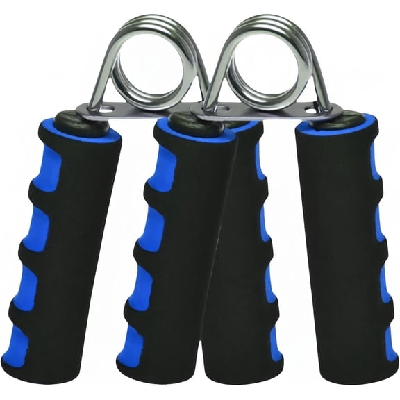 Grip Strengthener Set - 2 Soft Foam Hand Exercisers for Strength Training | Portable Hand Grip for Men/Women, Home/Office/Travel | Stress Relief