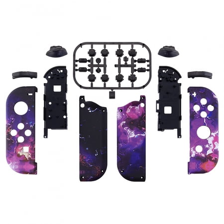 Grip Surreal Lava Replacement Housing Shell w/Full Set Buttons for Nintendo Switch/OLED Joycon