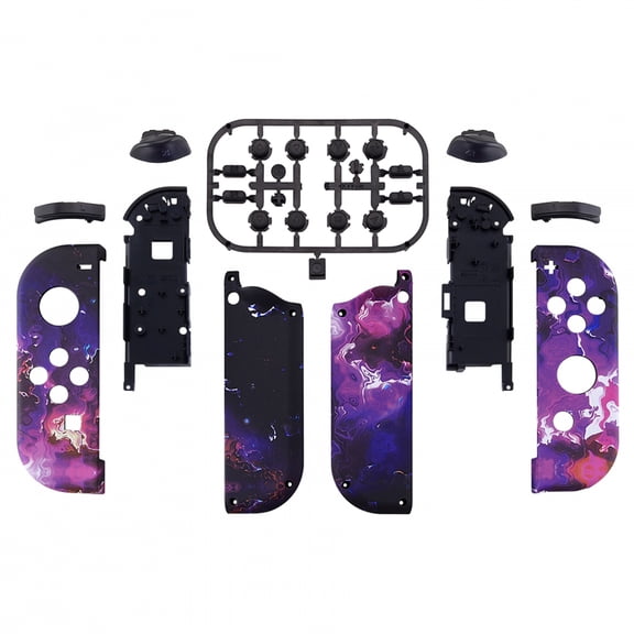 Grip Surreal Lava Replacement Housing Shell w/Full Set Buttons for Nintendo Switch/OLED Joycon