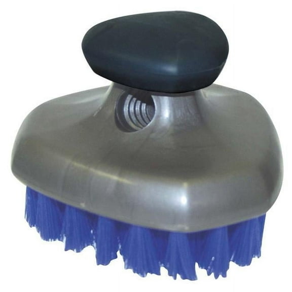 Grip Tech Deluxe Tire Brush with Flow-Thru Pole Thread