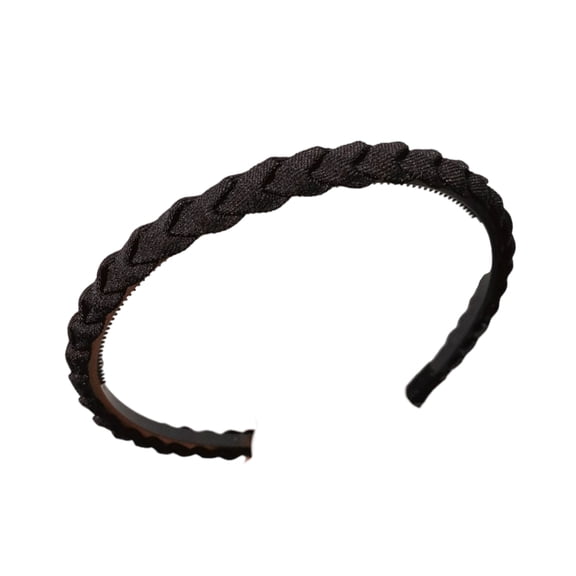 Grip Teeth Hairband For Skincare Makeup Soft Breathable Braided Design Hairhoop for Side Bangs Flyaways Taming Solution