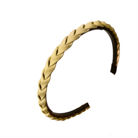 Grip Teeth Hairband For Skincare Makeup Soft Breathable Braided Design Hairhoop for Side Bangs Flyaways Taming Solution