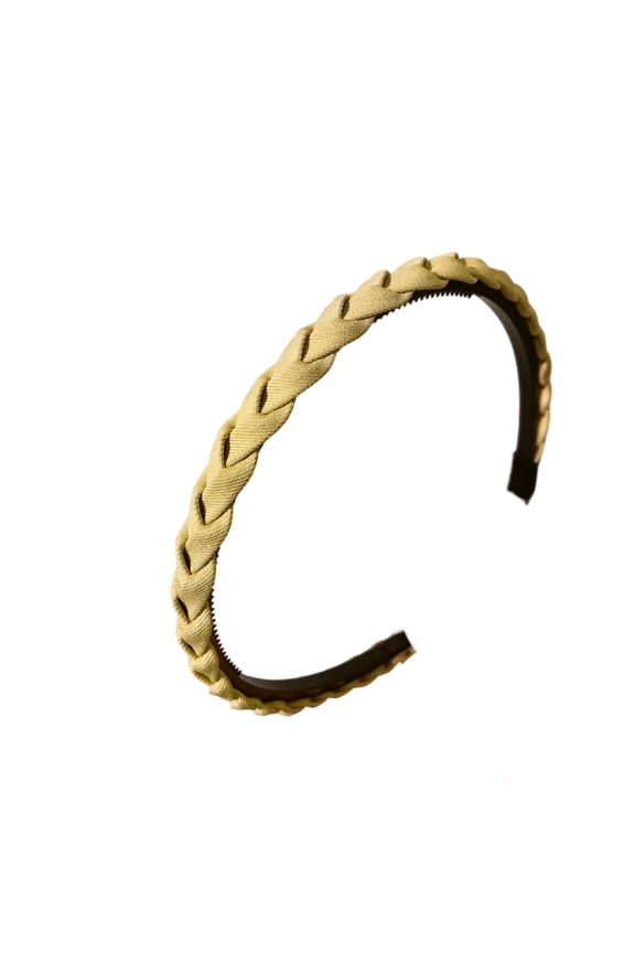 Grip Teeth Hairband For Skincare Makeup Soft Breathable Braided Design Hairhoop for Side Bangs Flyaways Taming Solution