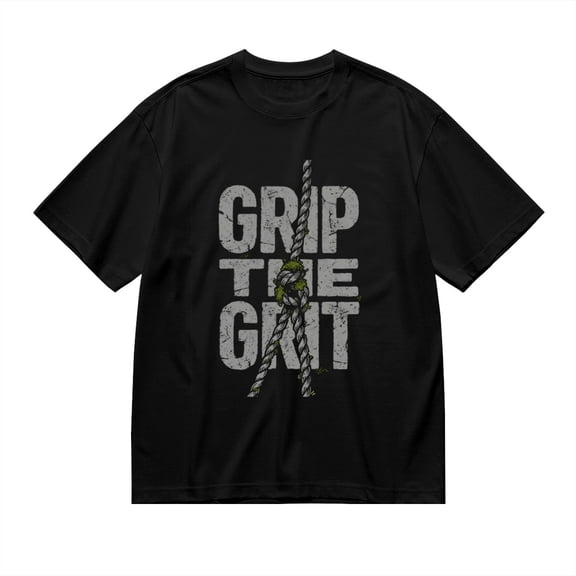 Grip The Grit,worn Text With Rope Print 1, T Shirt for Men, Vintage Graphic Tees Men, 23686667,3XL